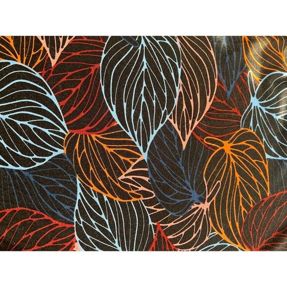 Mexicali Blues Shelby Faux Wrap Dress Black Leaf Print Slight Stretch Size Small - Picture 2 of 12